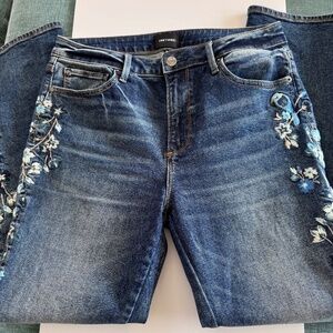 Sundance / Driftwood Audrey High Rise Embroidered Jeans 29/29